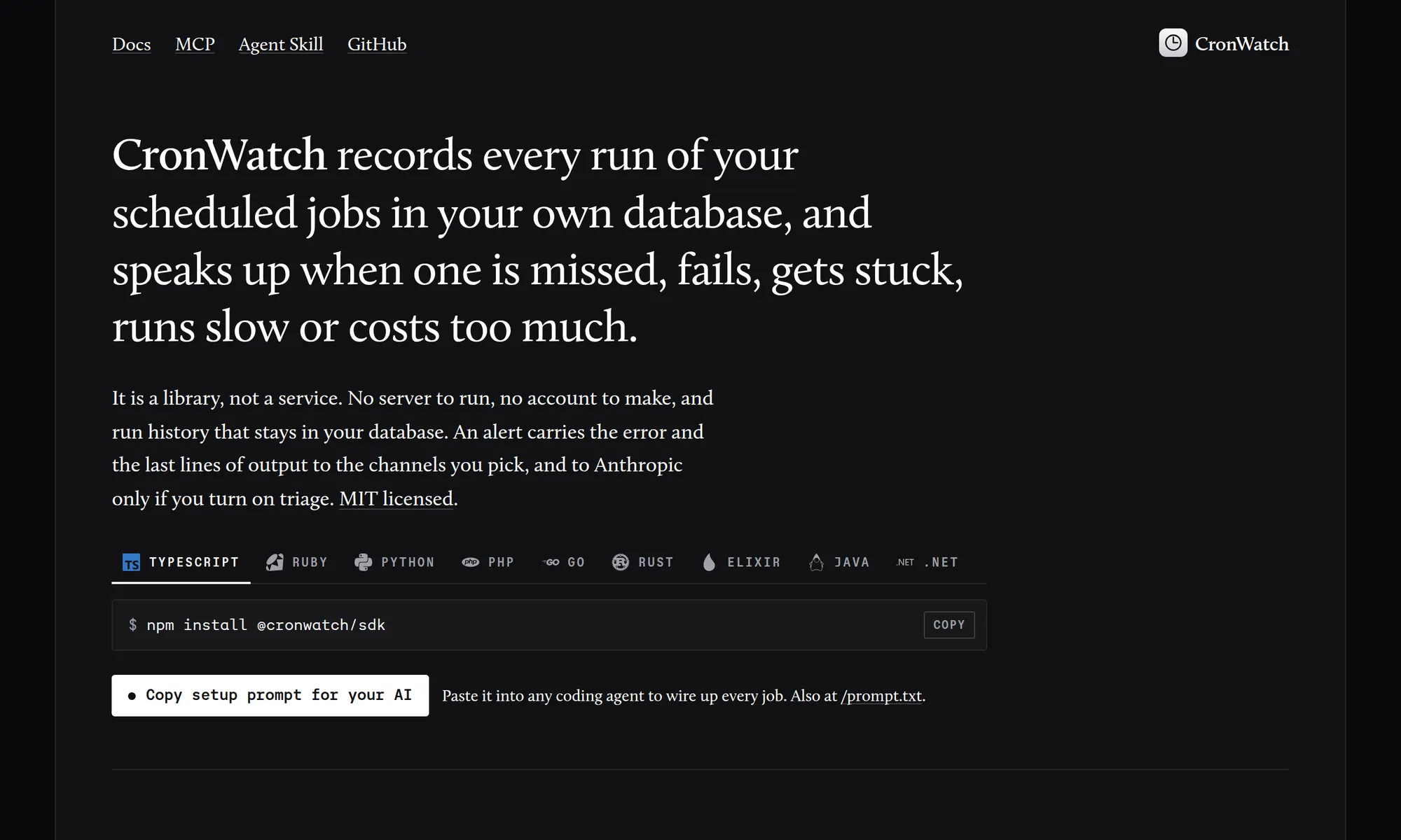 CronWatch screenshot 1 of 1
