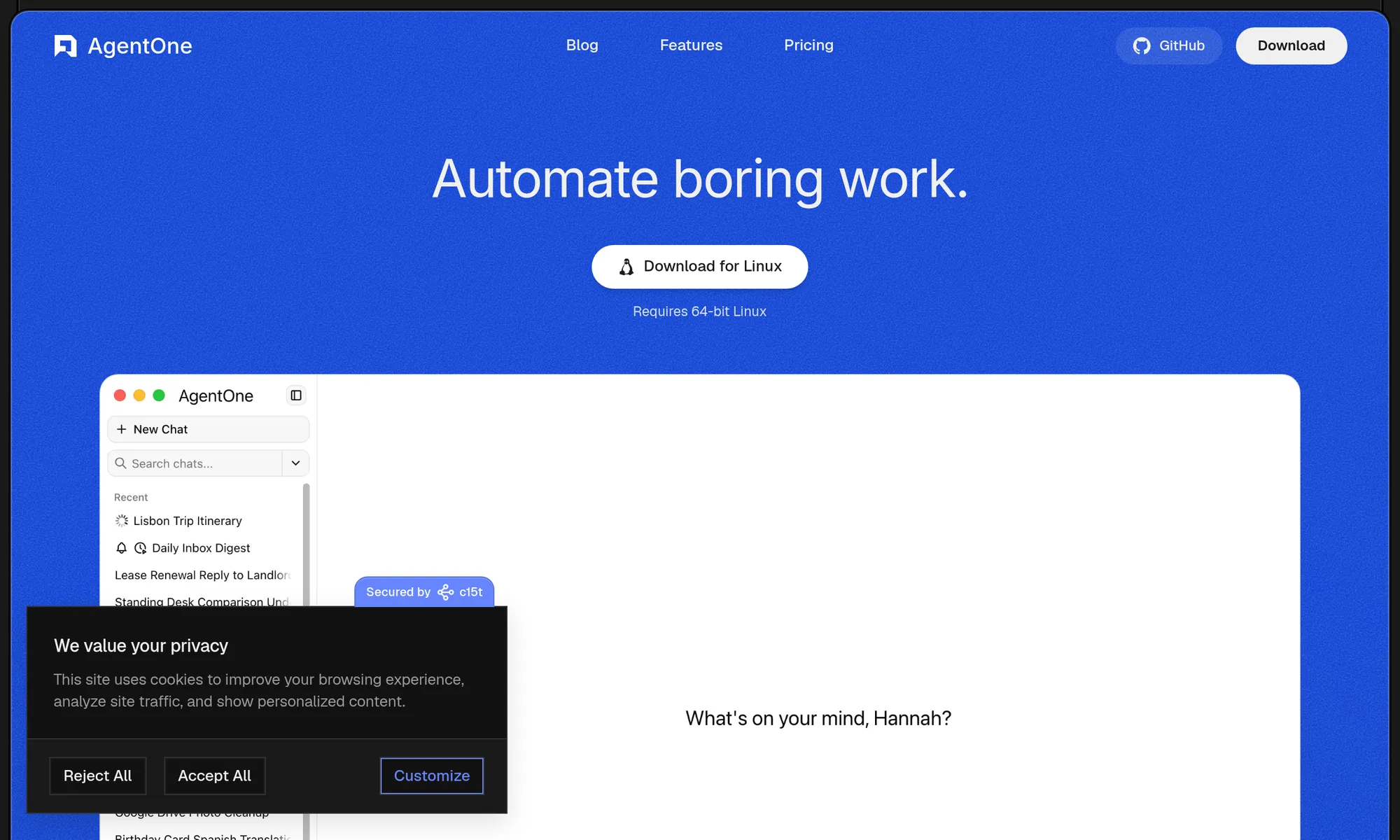AgentOne screenshot 2 of 5